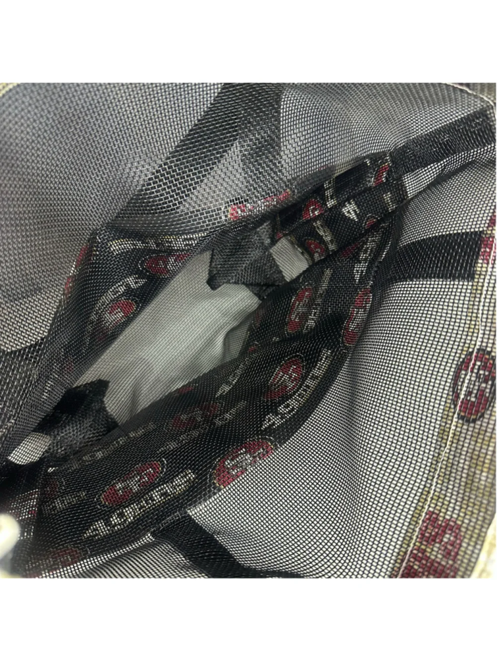 San Francisco SF 49ers Football Black & Red Mesh Tote Bag w Pockets (Handmade)